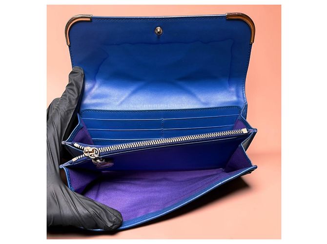 Bulgari Monete – Cartera grande de piel Dazzling Blue – Ref. 37647 - vista 5