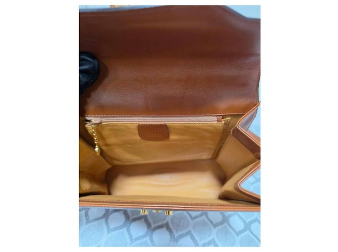 Borsa Gucci Kelly Lady Lock in pelle marrone - vista 11
