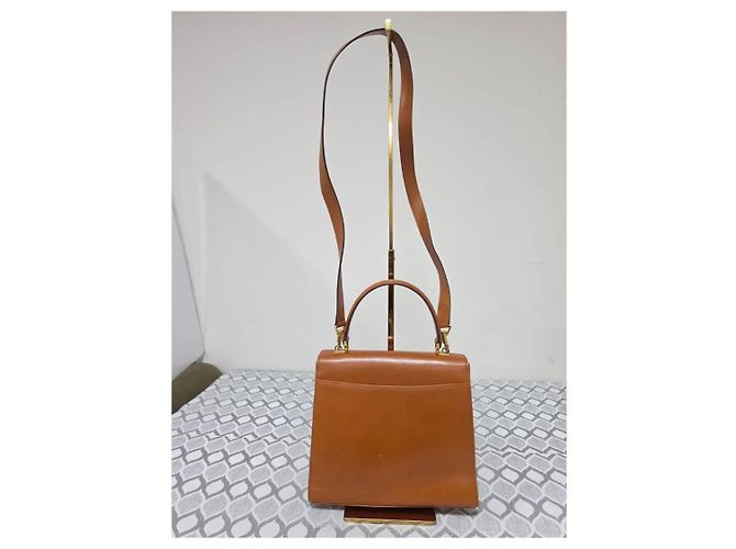 Borsa Gucci Kelly Lady Lock in pelle marrone - vista 2