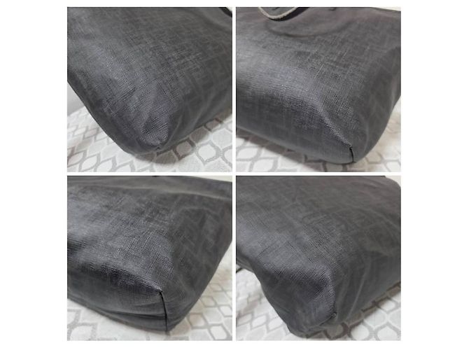 Borsa Fendi Zucca FF Roll Tote XL Nero - vista 11