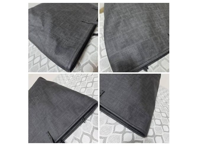 Borsa Fendi Zucca FF Roll Tote XL Nero - vista 9