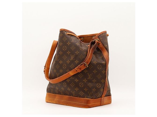 Borsa a secchiello Louis Vuitton Noe monogram canvas leather - vista 4