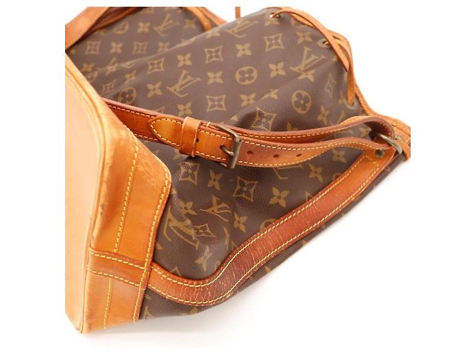 Borsa a secchiello Louis Vuitton Noe monogram canvas leather - vista 9