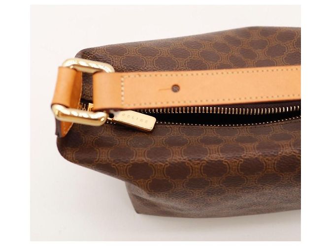 Céline Celine Monogram Canvas Hobo Bag Brown - view 6