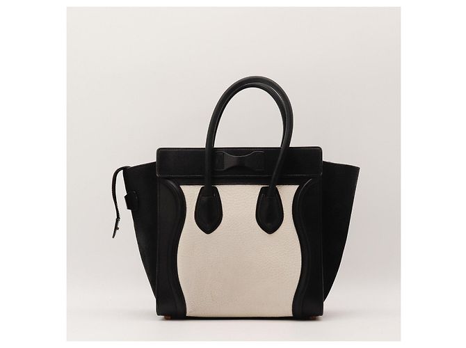 Céline Borsa Celine Luggage Nano in pelle nera - vista 3