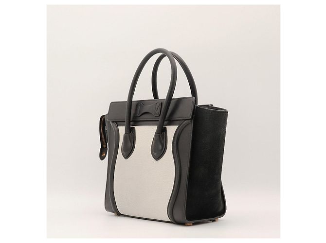 Céline Borsa Celine Luggage Nano in pelle nera - vista 4