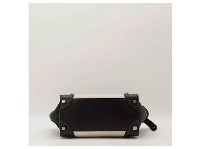 Céline Borsa Celine Luggage Nano in pelle nera - vista 5