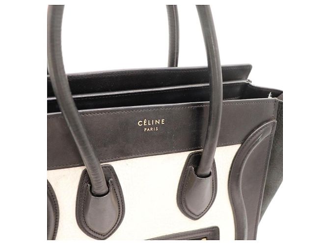 Céline Borsa Celine Luggage Nano in pelle nera - vista 6