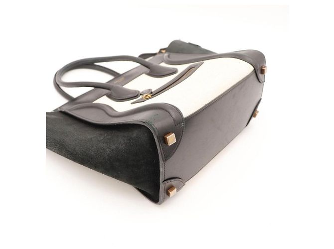 Céline Borsa Celine Luggage Nano in pelle nera - vista 8