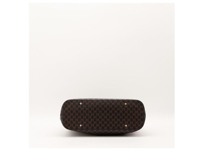 Céline Celine Bolso de hombro Monogram de cuero marrón - vista 5