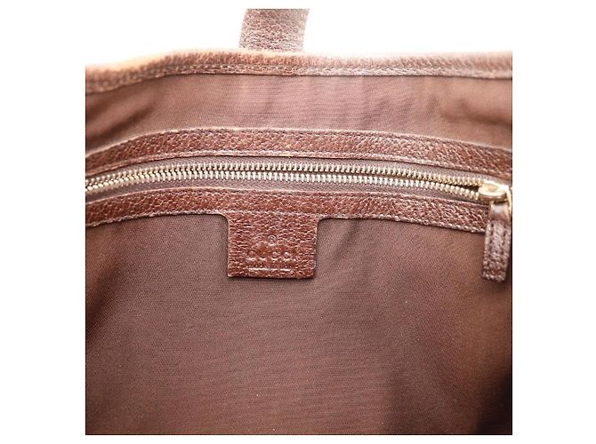 Bolsa Hobo Gucci Monogram Canvas Couro Marrom - vista 10
