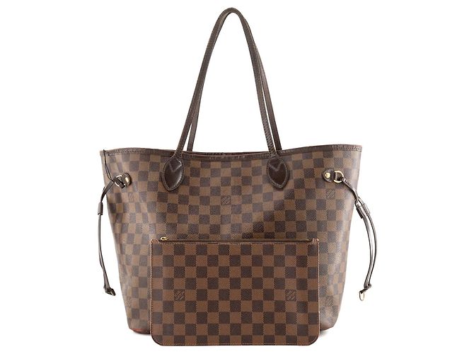 LOUIS VUITTON - Louis Vuitton Neverfull MM Shopper aus beschichtetem Damier Ebène Canvas - Ansicht 4