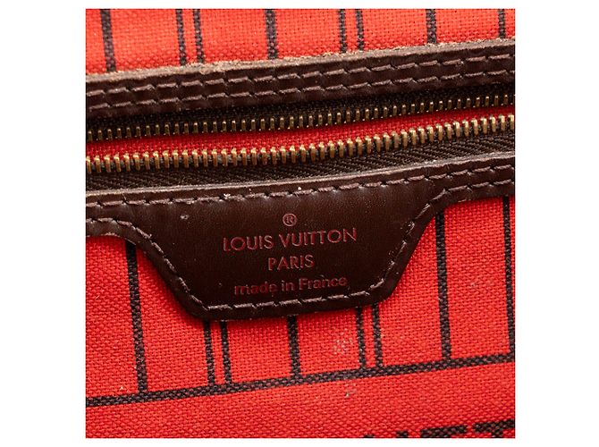 LOUIS VUITTON - Louis Vuitton Neverfull MM Shopper aus beschichtetem Damier Ebène Canvas - Ansicht 8