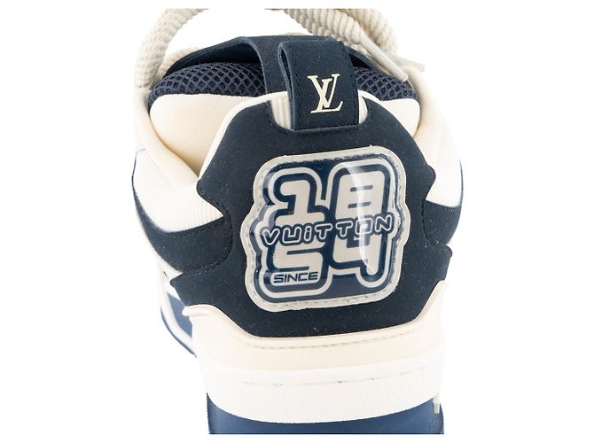 LOUIS VUITTON - LV Skate Louis Vuitton Sneaker aus dunkelblauem Canvas (T37,5) - Ansicht 7