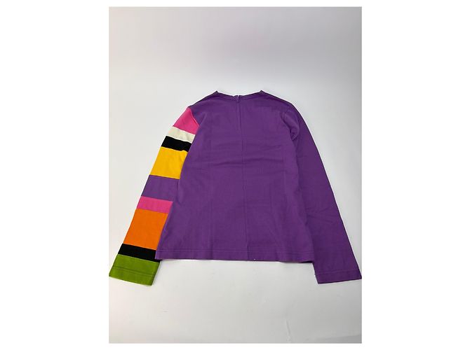 Comme Des Garcons Top a maniche a righe Vintage Comme des Garçons Peggy Moffitt Primi anni 2000 Purple M - vista 10