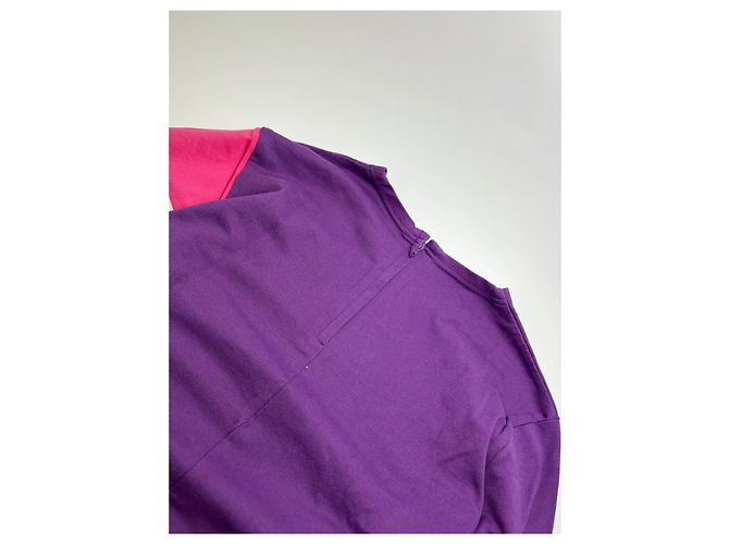 Comme Des Garcons Top a maniche a righe Vintage Comme des Garçons Peggy Moffitt Primi anni 2000 Purple M - vista 11
