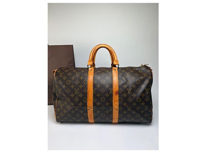 Vintage Louis Vuitton Monogram Canvas Keepall 50 Brown - Ansicht 6