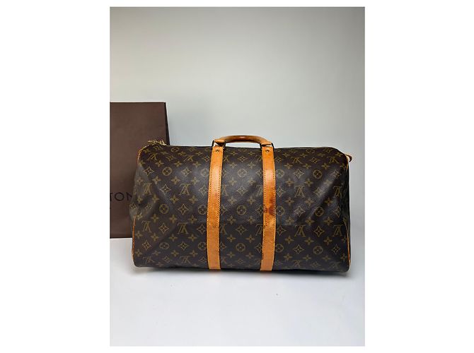 Vintage Louis Vuitton Monogram Canvas Keepall 50 Brown - Ansicht 8