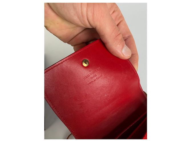 Vintage Louis Vuitton Monogram Monogram Vernis Wallet on Chain Late 1990s Red - view 10