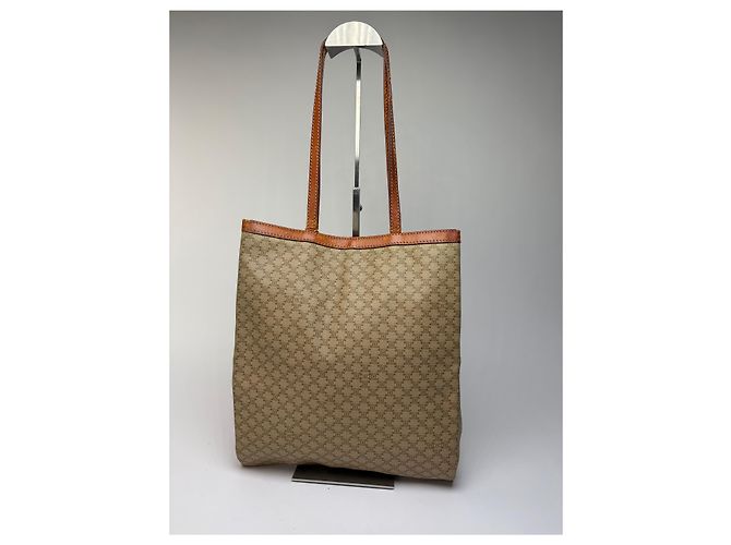 Céline Sac cabas Vintage Celine Macadam Canvas c. 2008 Beige Brown - vue 2