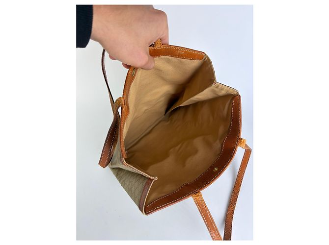 Céline Sac cabas Vintage Celine Macadam Canvas c. 2008 Beige Brown - vue 3