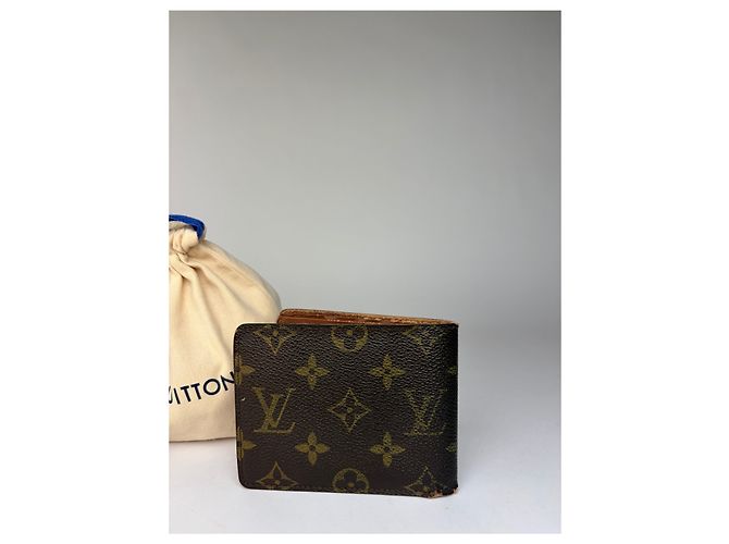 Vintage Louis Vuitton Monogram Canvas Bifold Wallet 1995 Brown - view 11