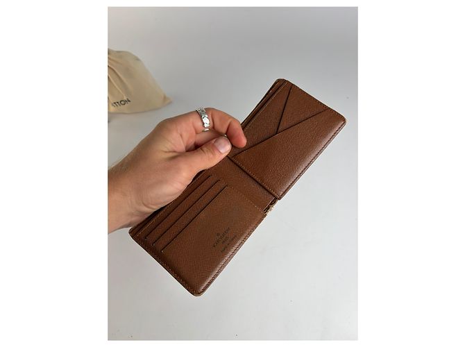 Vintage Louis Vuitton Monogram Canvas Bifold Wallet 1995 Brown - view 3