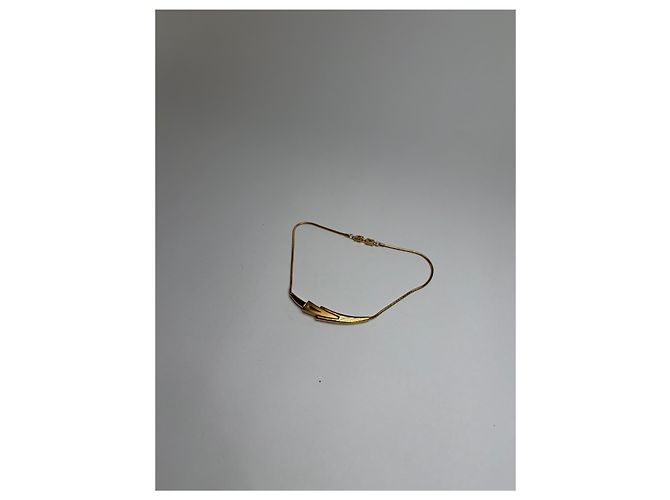 Collana girocollo Vintage Givenchy tono oro c. fine anni 1970s–inizio anni 1980s - vista 10