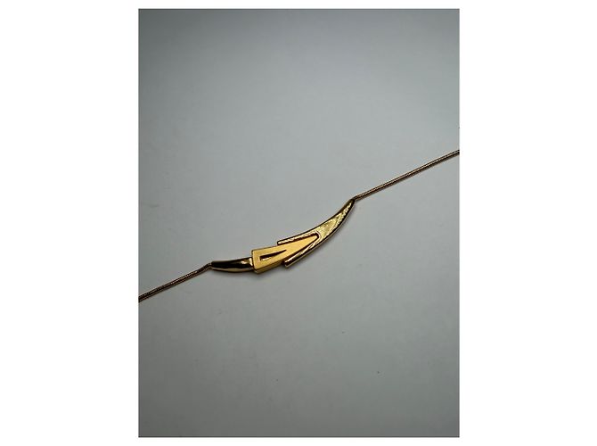 Collana girocollo Vintage Givenchy tono oro c. fine anni 1970s–inizio anni 1980s - vista 3