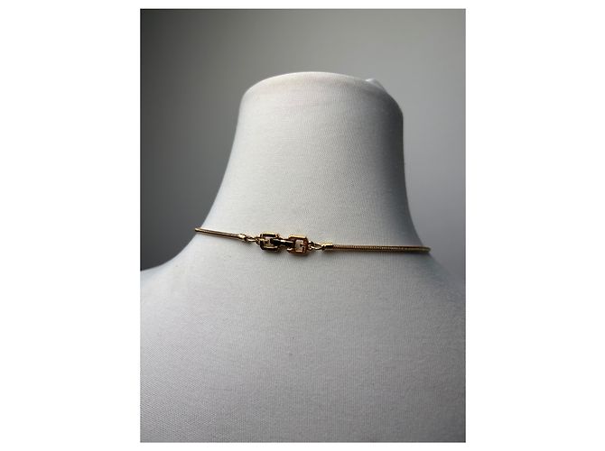 Collana girocollo Vintage Givenchy tono oro c. fine anni 1970s–inizio anni 1980s - vista 5