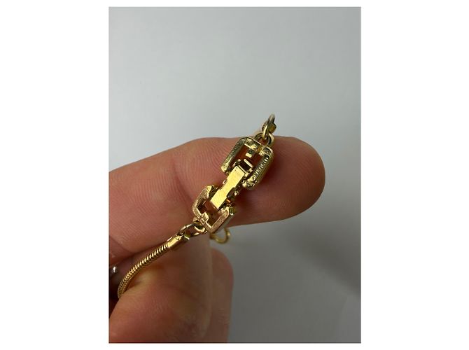 Collana girocollo Vintage Givenchy tono oro c. fine anni 1970s–inizio anni 1980s - vista 8