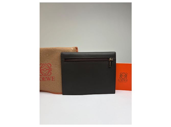 Vintage Loewe Flap Wallet Black Tan c. Late 2000s - view 11