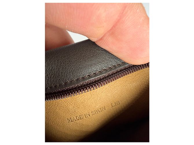 Vintage Loewe Flap Wallet Black Tan c. Late 2000s - view 6