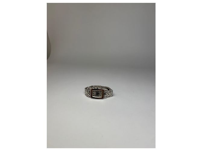 Vintage Givenchy Rectangular Quartz Watch Late 1990s Silver White - view 14