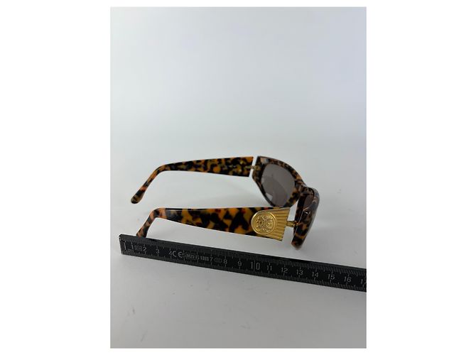 Occhiali da sole Vintage Fendi Cat-Eye Tartarugati e Oro c. primi anni '90 - vista 10