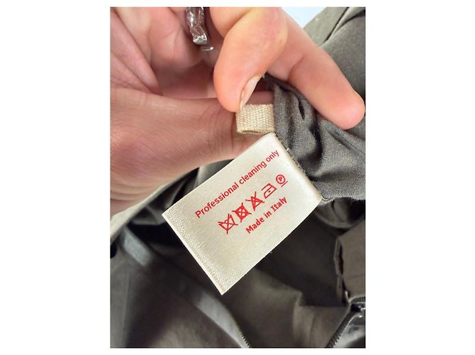 Vintage Marni strukturiertes Baumwoll-Midikleid Braun ca. Mitte der 2000er M - Ansicht 13