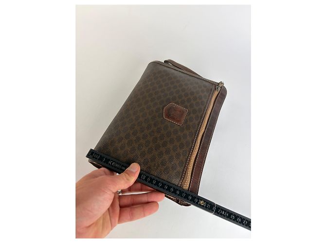 Céline Vintage Celine Macadam Canvas Bifold Wallet c. 2007 Brown - view 10