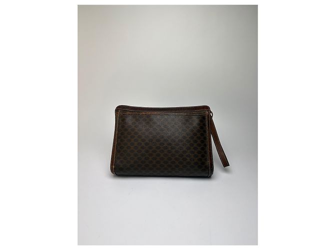 Céline Vintage Celine Macadam Canvas Bifold Wallet c. 2007 Brown - view 13