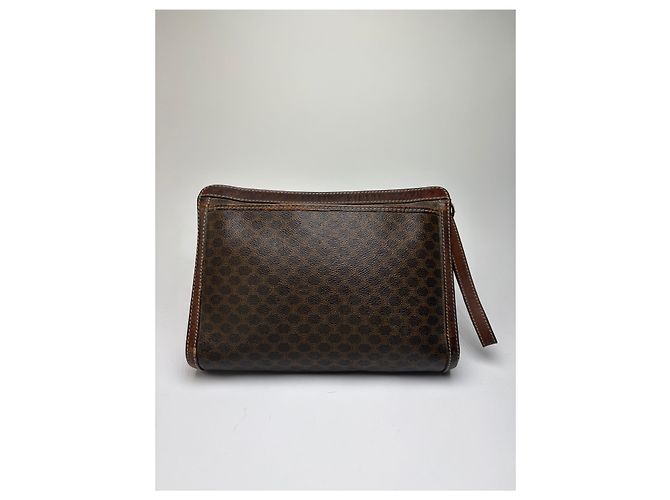 Céline Vintage Celine Macadam Canvas Bifold Wallet c. 2007 Brown - view 2