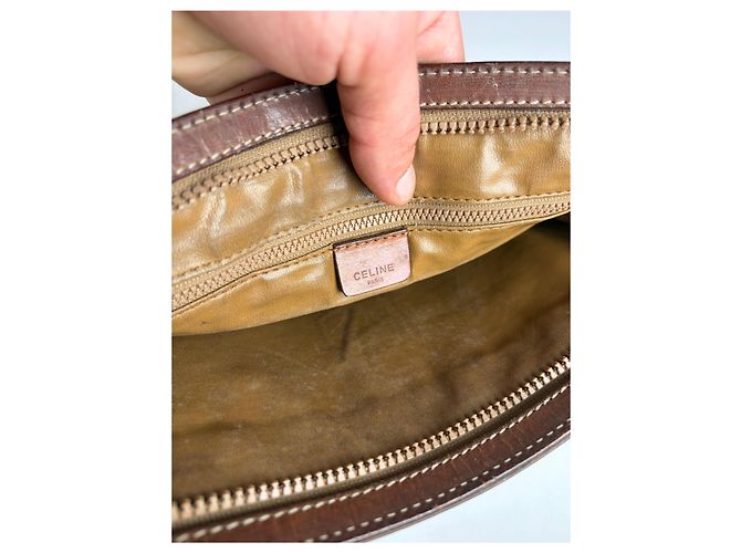 Céline Vintage Celine Macadam Canvas Bifold Wallet c. 2007 Brown - view 4