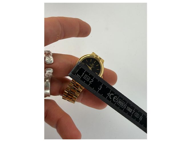 Vintage Givenchy 4G Armbanduhr Gold Silber Schwarz ca. Ende der 1980er - Ansicht 3