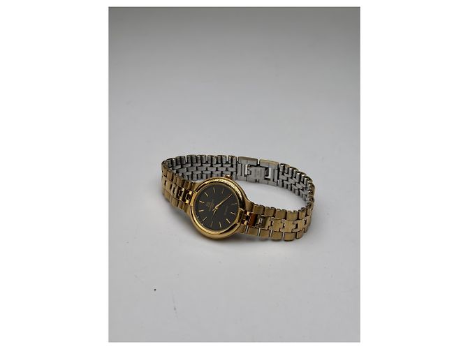 Vintage Givenchy 4G Armbanduhr Gold Silber Schwarz ca. Ende der 1980er - Ansicht 5