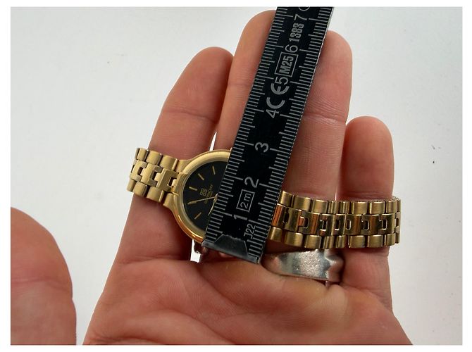Vintage Givenchy 4G Armbanduhr Gold Silber Schwarz ca. Ende der 1980er - Ansicht 7