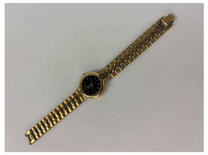 Vintage Givenchy 4G Armbanduhr Gold Silber Schwarz ca. Ende der 1980er - Ansicht 8