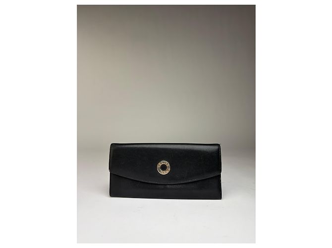 Céline Vintage Celine Smooth Leather Bifold Wallet c. 1998 Black - view 11