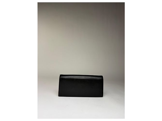Céline Vintage Celine Smooth Leather Bifold Wallet c. 1998 Black - view 12