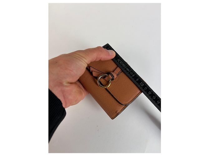 Vintage Chloé Pebbled Leather Bifold Wallet Tan - view 10