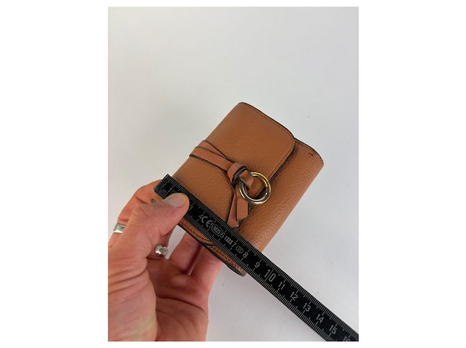 Vintage Chloé Pebbled Leather Bifold Wallet Tan - view 11
