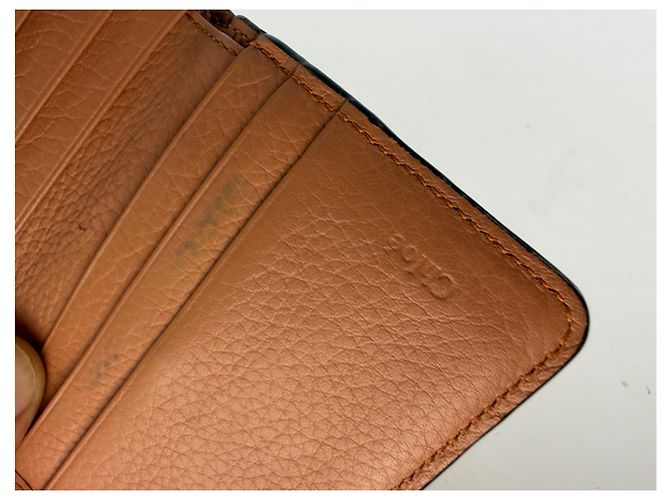 Vintage Chloé Pebbled Leather Bifold Wallet Tan - view 6