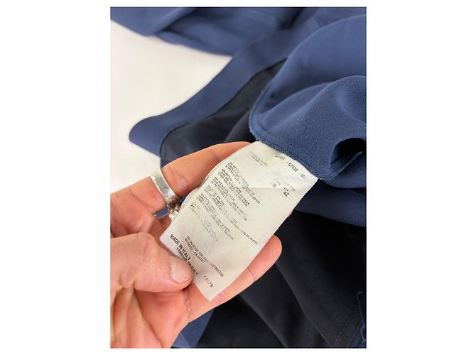 Abito Camicia Vintage Miu Miu Navy Black Collar XL - vista 10
